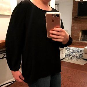 Black 3/4 sleeve blouse